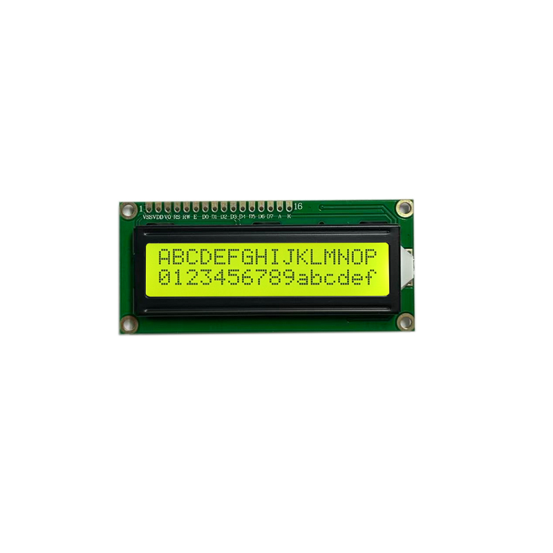 Wyświetlacz LCD 1602 znaków Wyświetlacz FSTN Żółty Zielony Tryb LCD