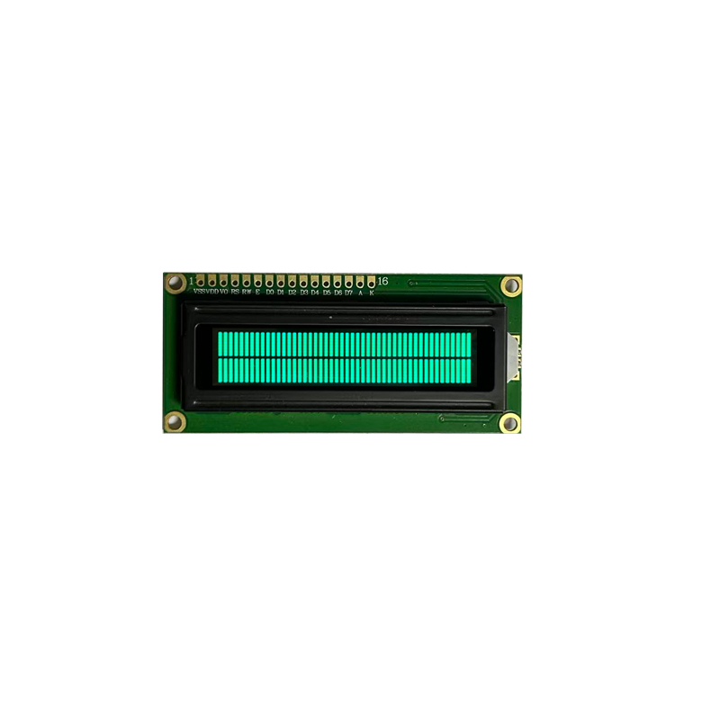 Zielony moduł wyświetlacza LCD 16x2 znaków