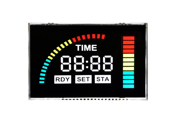 Różny kąt widoku wyświetlacza LCD segmentu