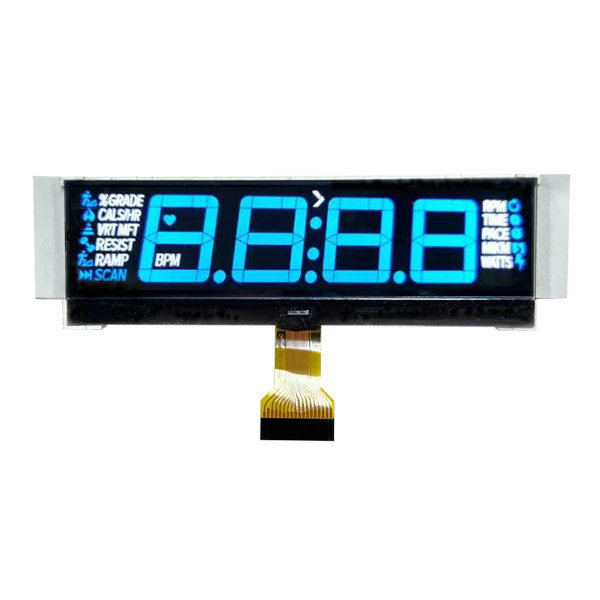7-segmentowy wyświetlacz ujemny monochromatyczny ekran LCD